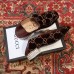 Gucci Horsebit GG Velvet Loafers/Pumps with Crystals 522698 Coffee