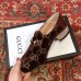 Gucci Horsebit GG Velvet Loafers/Pumps with Crystals 522698 Coffee