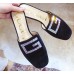 Gucci Crystal G Slipper Velvet Black 2019