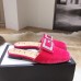 Gucci Crystal G Slipper Velvet Pink 2019