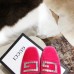 Gucci Crystal G Slipper Velvet Pink 2019