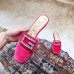 Gucci Crystal G Slipper Velvet Pink 2019