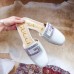 Gucci Crystal G Slipper Patent White 2019