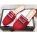 Gucci Crystal G Slipper Red 2019