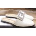 Gucci Crystal G Slipper White 2019