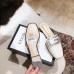 Gucci Crystal G Slipper White 2019