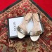 Gucci Leather Double G Flat Sandals 524631 Gold 2019