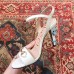 Gucci Snake Heel 9cm Horsebit Leather Sandals White 2019