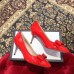 Gucci Heel 8cm Patent Leather Silver-toned Spikes Pumps with Bow 549666 Red 2019