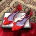 Gucci Heel 8cm Patent Leather Silver-toned Spikes Sandals with Bow Red 2019