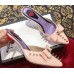 Gucci Heel 8cm Patent Leather Silver-toned Spikes Mules with Bow Nude Pink 2019