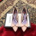 Gucci Heel 2cm Patent Leather Silver-toned Spikes Ballet Pumps with Bow 558097 Nude Pink 2019