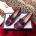 Gucci Double G Fringe Leather Mid-heel 4.5cm Pumps Red/Blue 2019