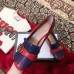 Gucci Double G Fringe Leather Mid-heel 4.5cm Pumps Red/Blue 2019