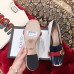 Gucci Double G Fringe Leather Mid-heel 4.5cm Pumps White/Blue/Red 2019