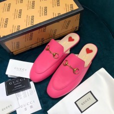 gucci Princetown leather slipper 557730 fuchsia