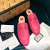 gucci Princetown leather slipper 557730 fuchsia