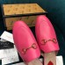 gucci Princetown leather slipper 557730 fuchsia