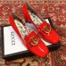 Gucci Patent Leather Mid-heel Pumps with Double G 525333 Red 2018