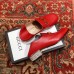 Gucci Horsebit Leather Loafers/Pumps with Crystals 523097 Red 2018