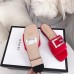 Gucci Velvet Slide with Crystal G 551445 Pink 2018