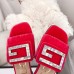 Gucci Velvet Slide with Crystal G 551445 Pink 2018