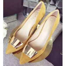 GUCCI SUEDE HIGH HEEL PUMP