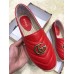 Gucci Leather Platform Espadrilles Red With Double G 2019