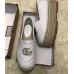 Gucci Leather Platform Espadrilles White With Double G 2019