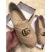 Gucci Leather Platform Espadrilles Nude With Double G 2019