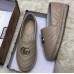 Gucci Leather Espadrilles With Double G 551890 Nude 2019