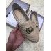 Gucci Leather Espadrilles With Double G 551890 Nude 2019