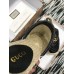 Gucci Leather Platform Espadrilles Slippers With Double G Black 2019