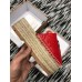 Gucci Leather Platform Espadrilles Slippers With Double G Red 2019