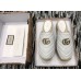 Gucci Leather Platform Espadrilles Slippers With Double G White 2019