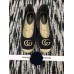 Gucci Crochet Espadrille 524974 with Pearls Double G Black