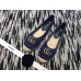 Gucci Crochet Espadrille 524974 with Pearls Double G Blue