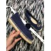 Gucci Crochet Espadrille 524974 with Pearls Double G Blue