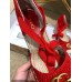 Gucci Double G Crochet Platform 10cm Espadrille with Grosgrain Lace-up Red