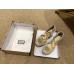 Gucci Double G Crochet Platform 10cm Espadrille with Grosgrain Lace-up Beige