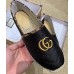 Gucci Chevron Raffia Espadrilles With Double G 577374/578547 Black 2019