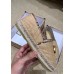 Gucci Chevron Raffia Espadrilles With Double G 577374/578547 Beige 2019