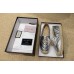 Gucci Glitter Espadrilles Silver With Crystal Double G 2019