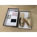 Gucci Glitter Espadrilles Slippers Gold With Crystal Double G 2019