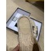 Gucci Glitter Espadrilles Slippers Gold With Crystal Double G 2019