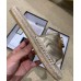 Gucci Glitter Espadrilles Slides Sandals Gold With Crystal Double G 2019