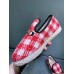 Gucci Horsebit Merino Wool Lining Loafers 575850 Check Tweed Red/White 2019