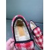 Gucci Horsebit Merino Wool Lining Loafers 575850 Check Tweed Red/White 2019