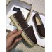 Gucci GG Flat Canvas Espadrille Dark Coffee 2018