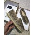 Gucci GG Flat Canvas Espadrille Beige 2018